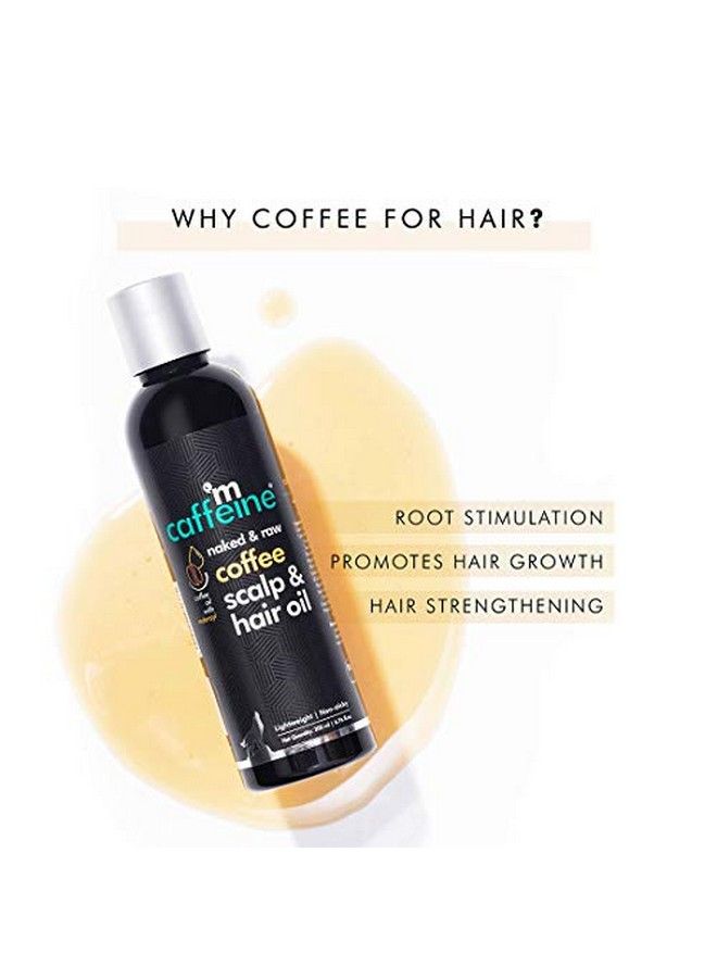 Coffee Scalp & Hair Oil (200Ml) For Boosting Hair Growth | With Redensyl And Argan Oil | Lightweight & Non Sticky | Strengthens Hair And Nousrishes Scalp | Sls Free