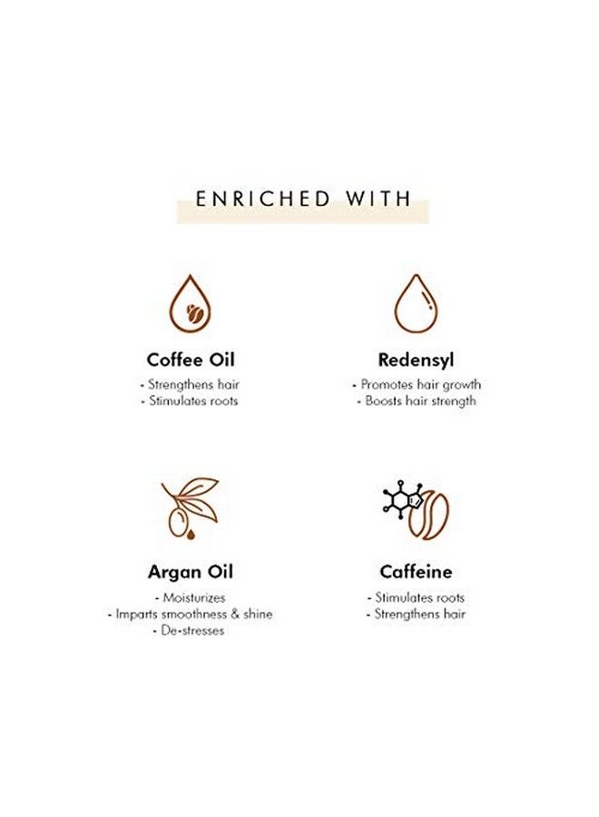 Coffee Scalp & Hair Oil (200Ml) For Boosting Hair Growth | With Redensyl And Argan Oil | Lightweight & Non Sticky | Strengthens Hair And Nousrishes Scalp | Sls Free