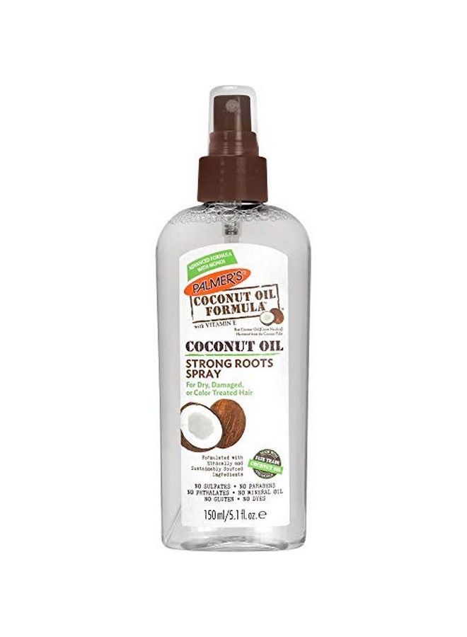 Coconut Oil Formula Strong Roots Spray 5.1 Fl Oz Pack Of 2