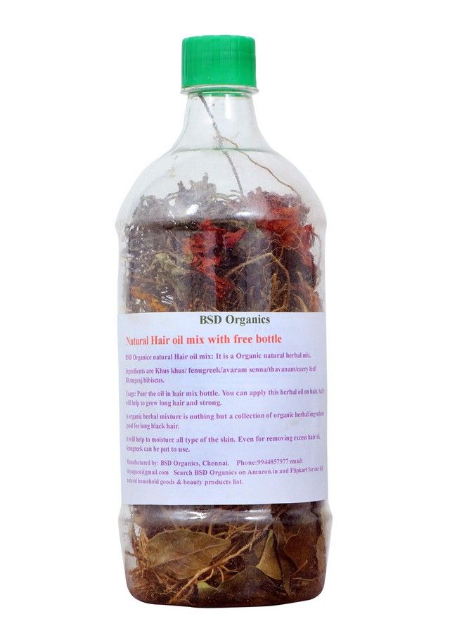 Natural Hair Oil Mix With Free Bottle 100 Ml 1 Number