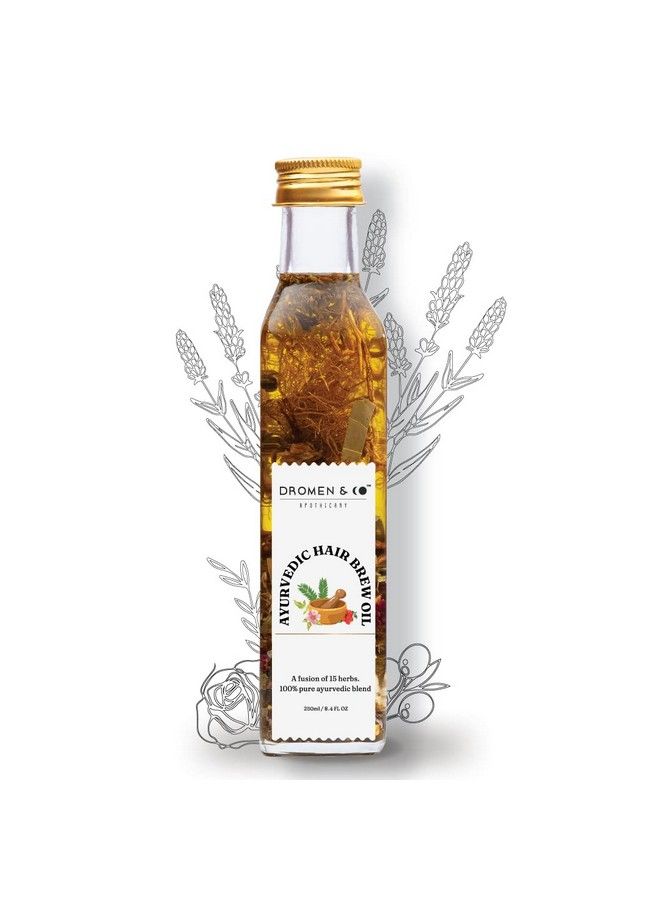 Ayurvedic Hair Brew Oil ; Fusion Of 15 Herbs; 250 Ml