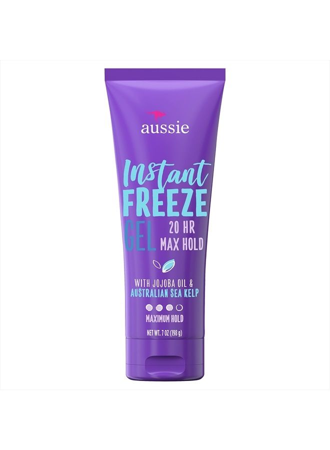 Instant Freeze Hair Gel with Jojoba Oil & Sea Kelp, 7 Ounce (Pack of 1)
