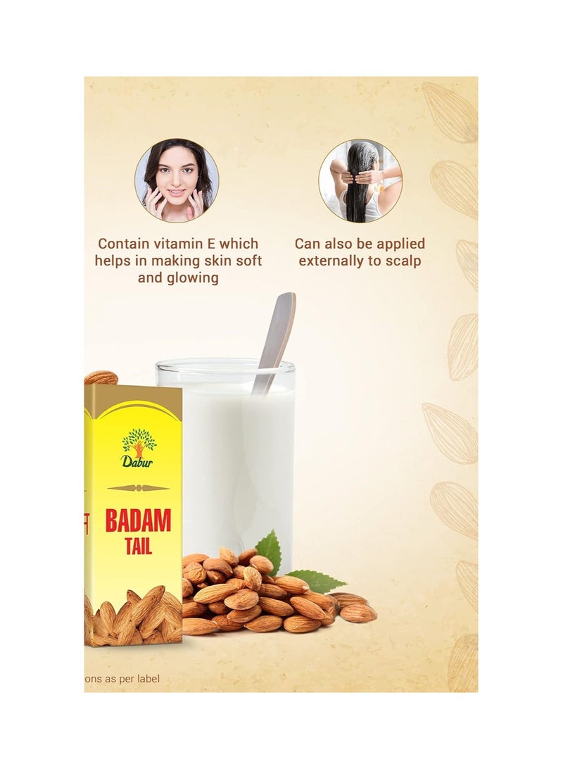 Dabur Badam Tail  Sweet Almond Oil Rich in Vitamin E For Healthy Hair Skin