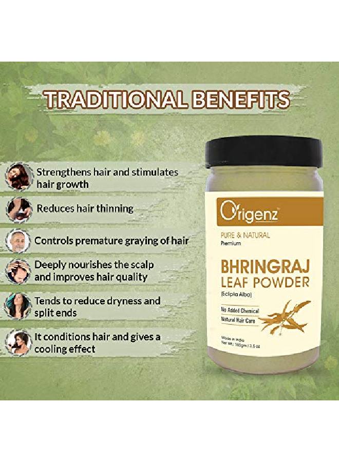 Premium Bhringraj Powder For Hair Care 100Gm (Pack Of 3)