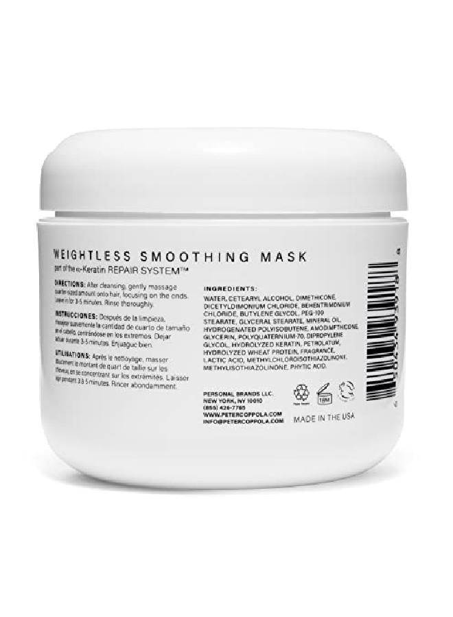 Akeratin Weightless Smoothing Mask 4 Oz. Deep Conditioning Hair Mask With Hydrolyzed Wheat Protein Strengthen And Smooths Hair Prevents Hair Damage Keratin Hair Mask