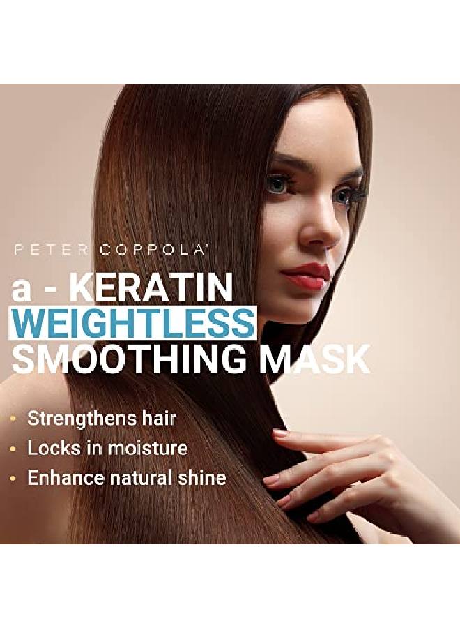 Akeratin Weightless Smoothing Mask 4 Oz. Deep Conditioning Hair Mask With Hydrolyzed Wheat Protein Strengthen And Smooths Hair Prevents Hair Damage Keratin Hair Mask