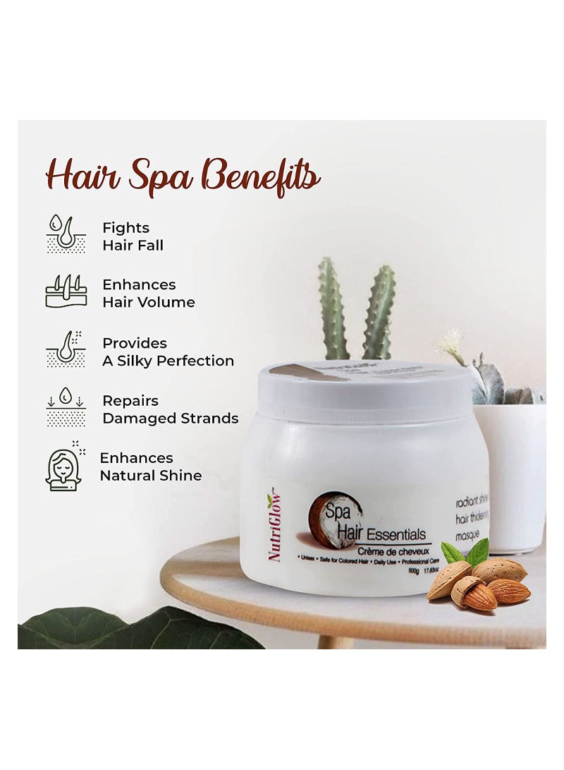 Hair And Care Hair Spa 500gm Organics Hair Serum 100ml And Organics Shampoo 300ml Pack Of 3