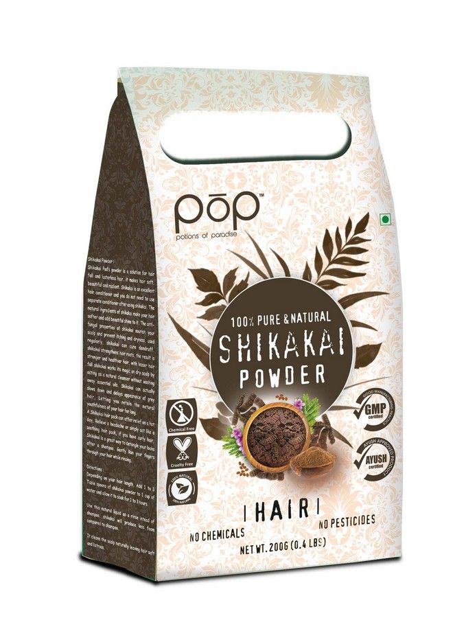 Potions Of Paradise Shikakai Powder For Hair Growth And Conditioning 200 Grams