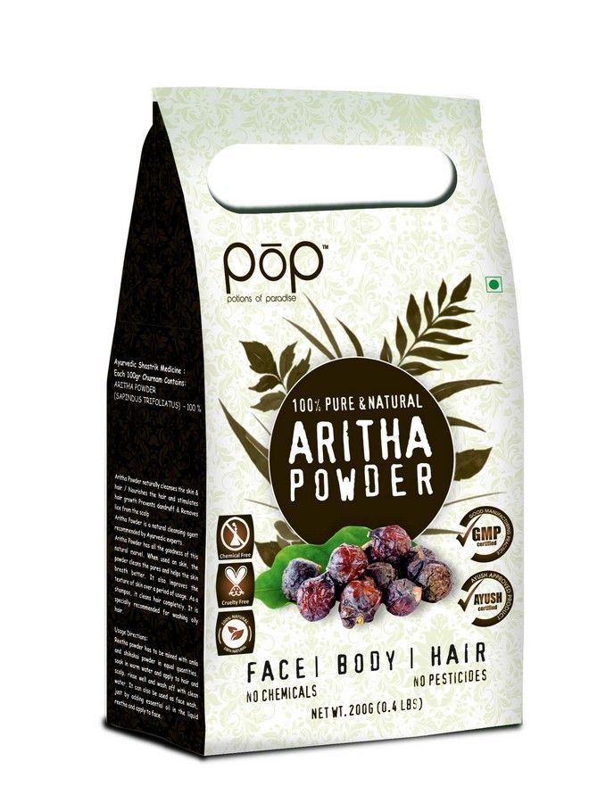 Potions Of Paradise Aritha Powder For Hair Growth And Conditioning 200 Grams