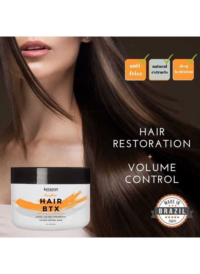 KERAZON Hair Botox Treatment 8oz/236ml provides smoothing, deep hydration, nutrition, shine, softness, volume control and hair smoothness. Formaldehyde Free. Packaging may vary.