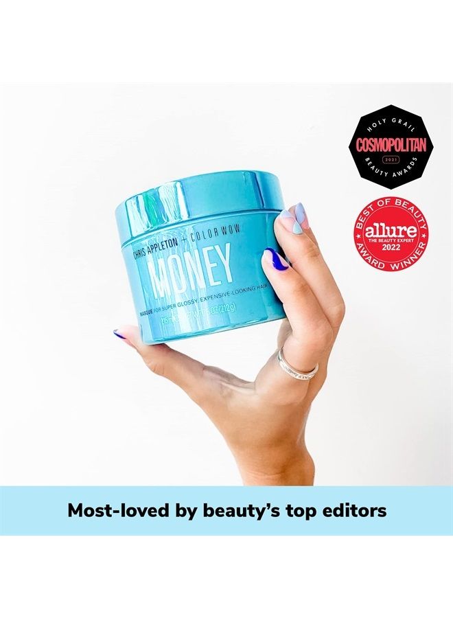 Color Wow Money Masque – Deep hydrating conditioning treatment created with celebrity stylist Chris Appleton; Hydrates,repairs,silkens all hair types,color-treated,dry,damaged,curly,fine; Vegan