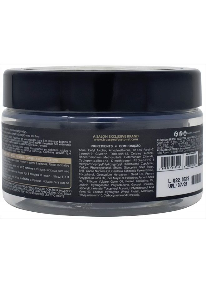 Blond Hair Mask - Hydrating Violet Purple Toner Hair Mask Neutralizes Orange And Yellow Tones On Blonde, Bleached, And Gray Hair