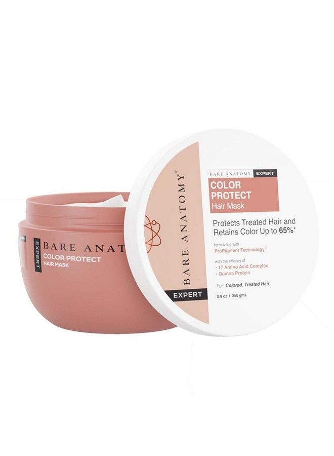 Colour Protect Hair Mask ; Retains Colour Upto 8 Weeks ; Conditions Coloured & Damaged Hair ; Contains Amino Acid Complex & Quinoa Protein ; For Dry & Frizzy Coloured Hair ; For Women & Men ; 250G