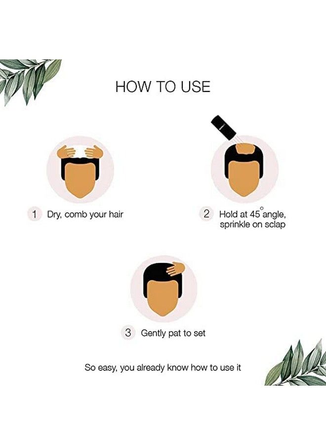 For Thinning Hair (Light Brown) Natural 4G Conceals Hair Loss In 10 Seconds Natural Hair Thickener & Fibers For Thin Hair For Men & Women