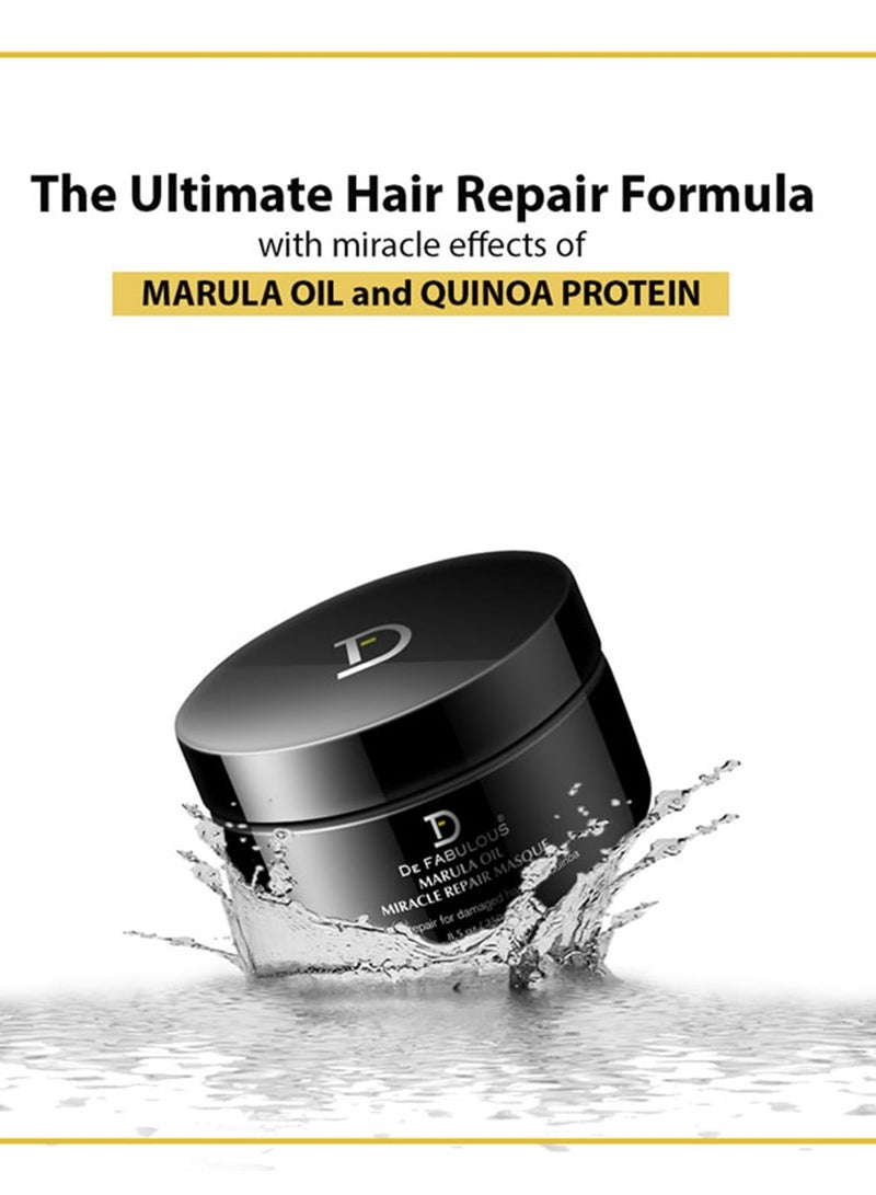 De Fabulous Marula Oil Masque 250ml Sulphate Free All Hair Types