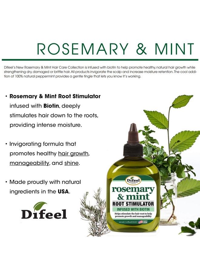 Rosemary And Mint Root Stimulator With Biotin 7.1 Oz. Hair Growth Scalp Treatment Rosemary Mint Oil For Hair Growth