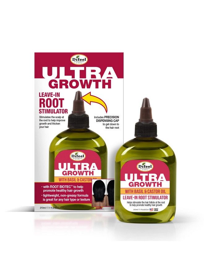 Ultra Hair Growth Oil Infused With Basil And Castor Oil 7.1 Ounce