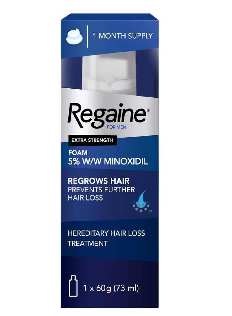 For Men Extra Strength Scalp Foam 5% 73ml