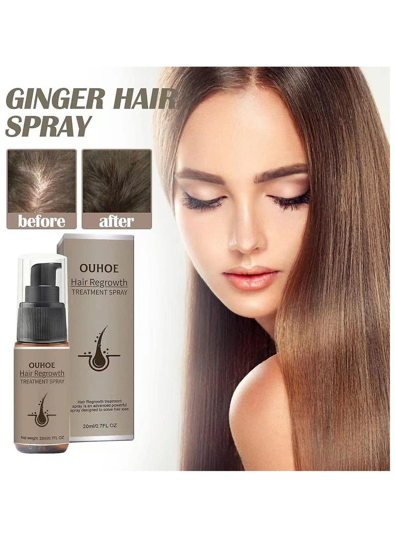 Ginger hair thickening spray Anti hair Loss Firming nourishing Strong and Thick Hair Pack Of 3