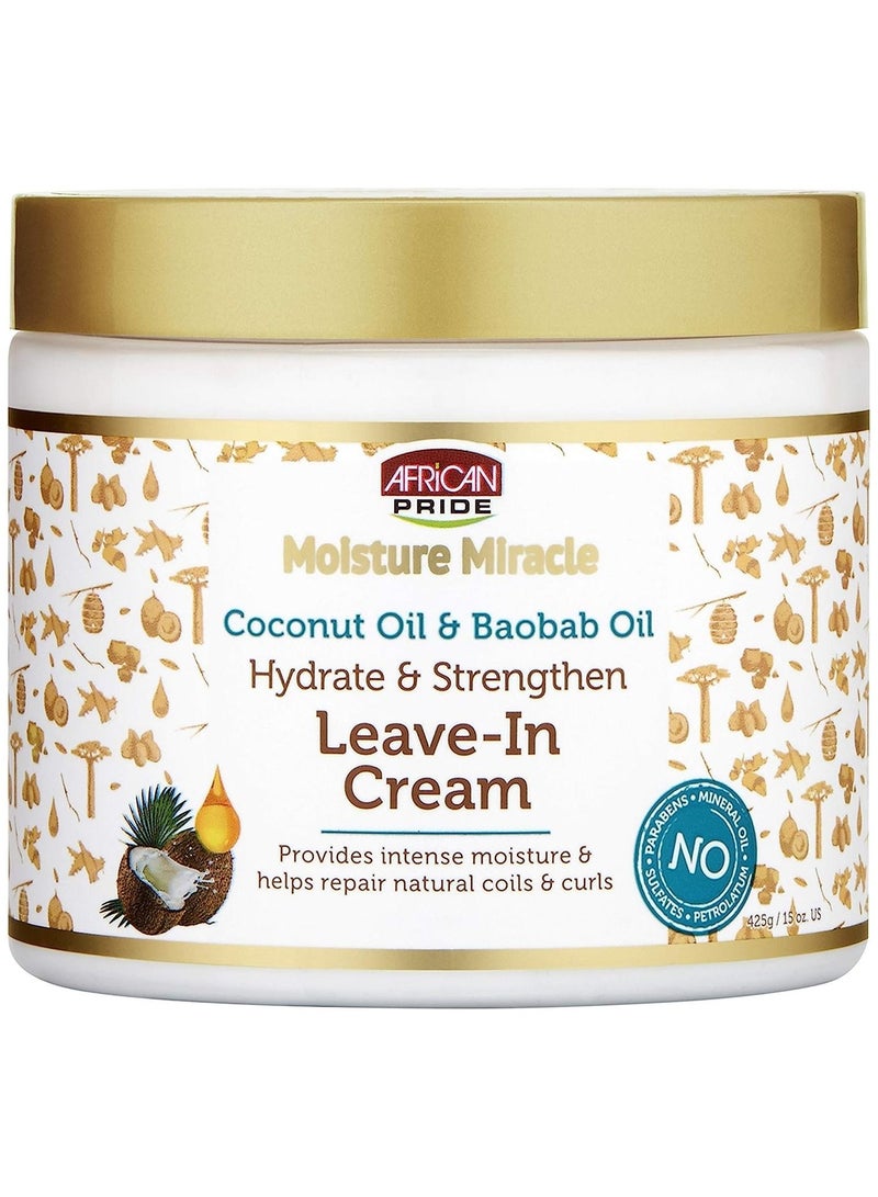 Moisturizing & Strengthening Leave-in Conditioner Cream 15 oz