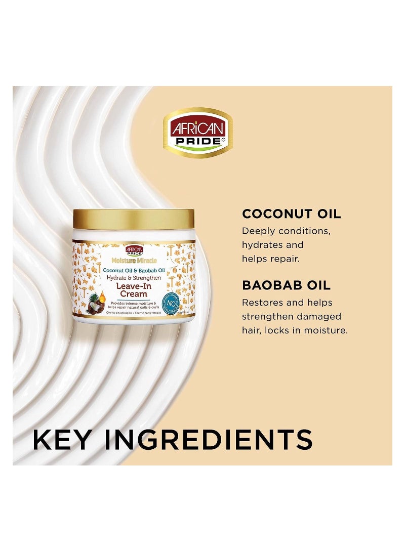 Moisturizing & Strengthening Leave-in Conditioner Cream 15 oz