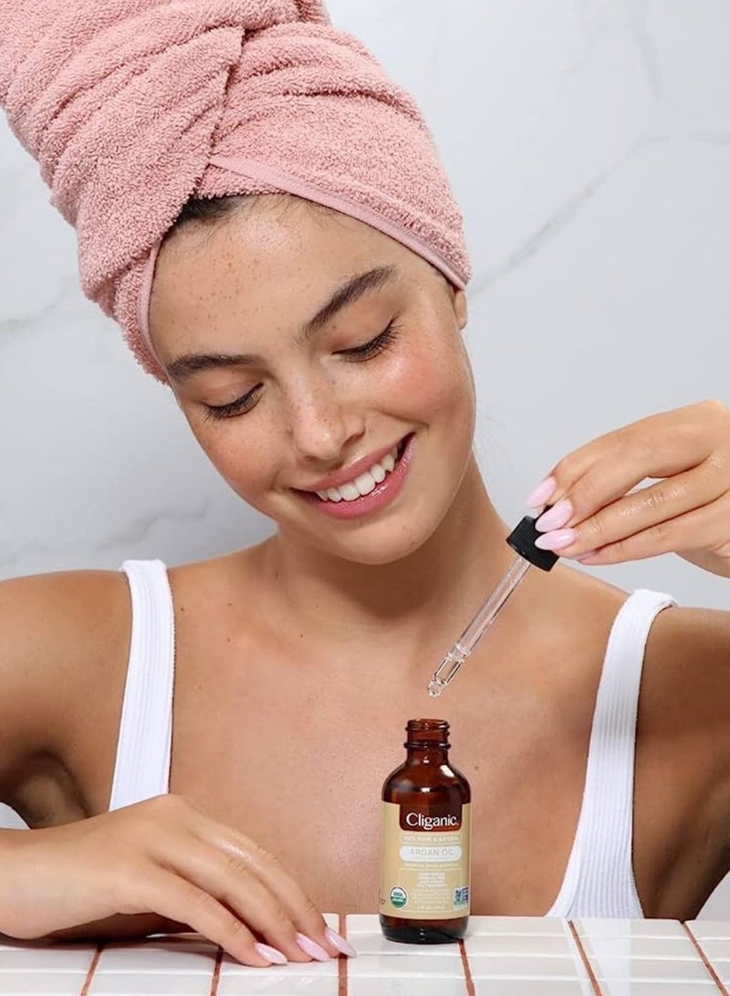 Organic Argan Oil 100% Pure for Hair Face Skin Natural Cold Pressed Carrier Oil