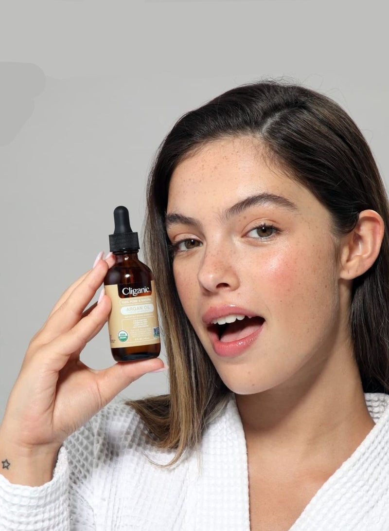 Organic Argan Oil 100% Pure for Hair Face Skin Natural Cold Pressed Carrier Oil