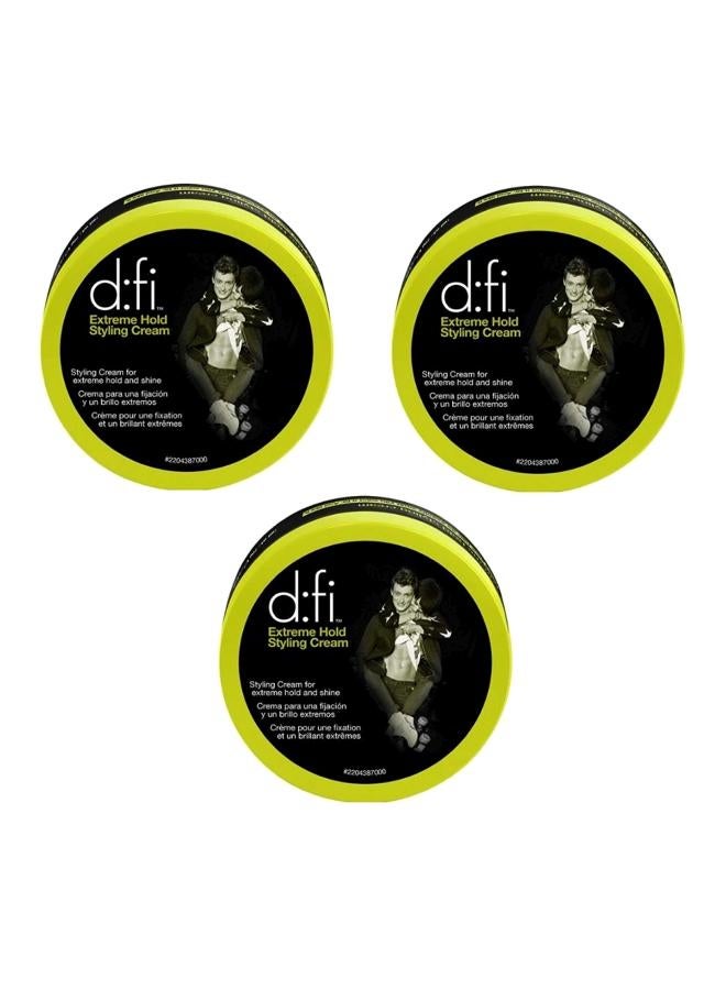 Pack Of 3 Extreme Hold Styling Cream