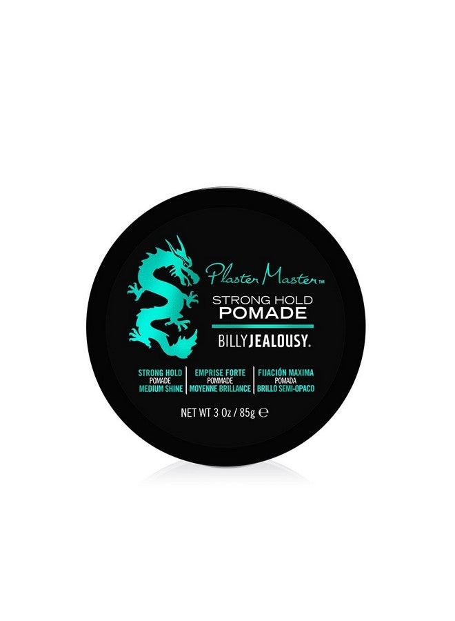 Plaster Master Watersoluble Hair Pomade For Men, All Day Strong Hold With Medium Shine, Won'T Flake & Safe For Colortreated Hair, 3 Ounce