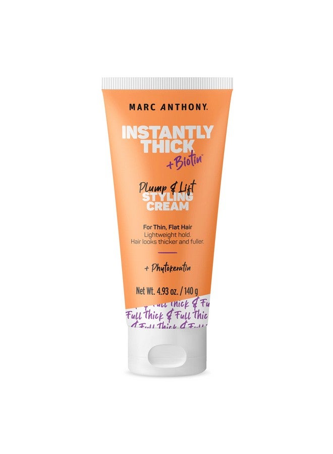 Instantly Thick Biotin Styling Cream Set Biotin & Vitamin E Hair Thickening Cream Volumizing Lightweight Thickening Hair Product For Fine 4.93 Oz