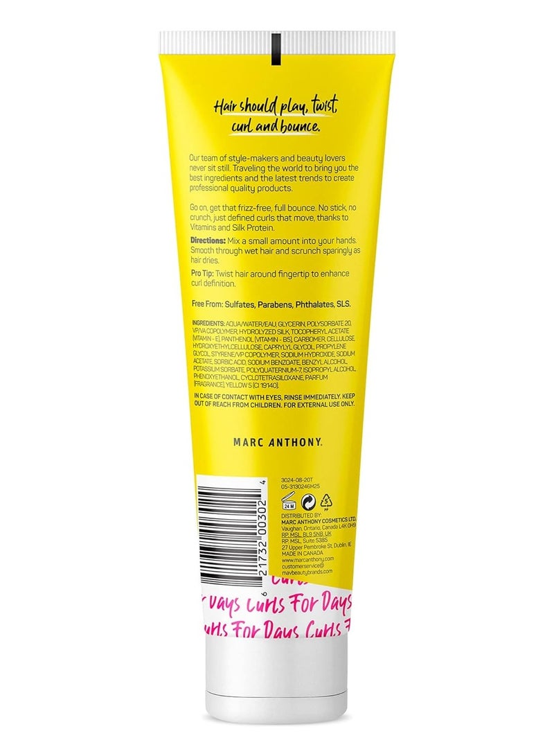 Marc Anthony Strictly Curls Curl Defining Styling Lotion, 8.3 Ounce Tube with Silk Protein and Vitamin E for Curl Definition