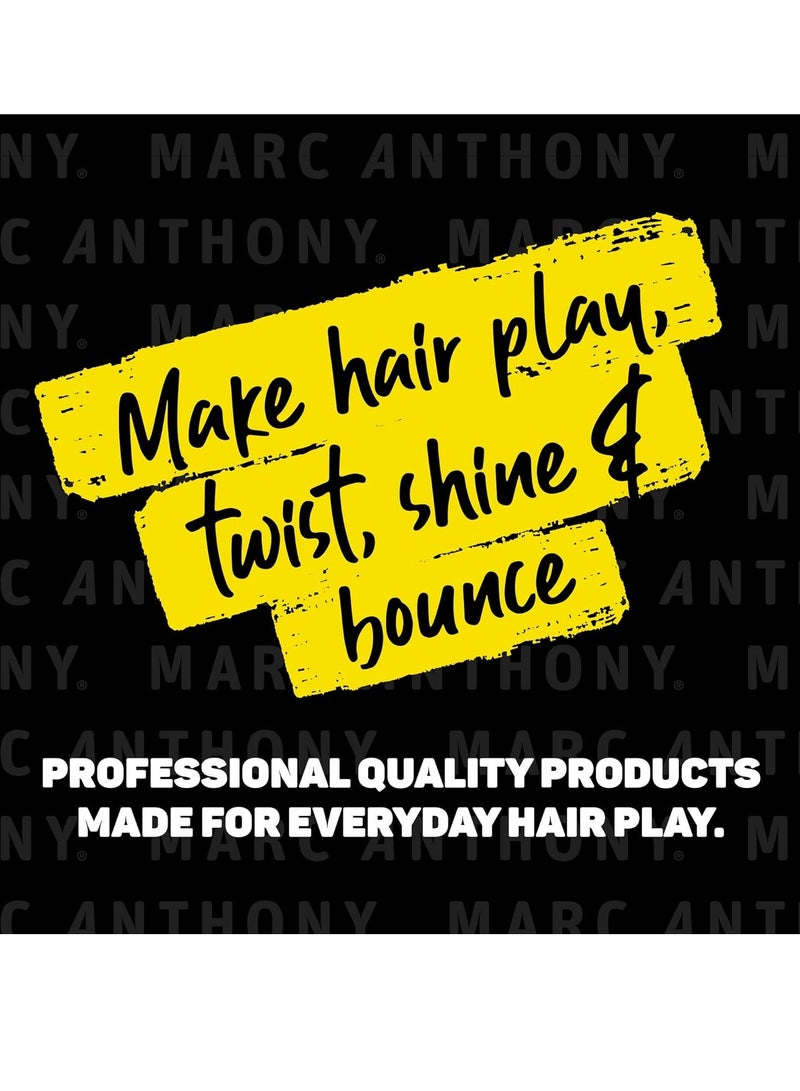 Marc Anthony Nourishing Curl Cream, Coconut Oil & Shea Butter - Anti-Frizz Biotin Detangling Cream to Enhance Curls, Defrizz, Hydrate & Adds Shine - Color Safe & Sulfate Free Styling Product