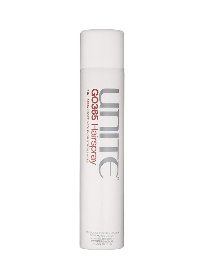 Go365 3-In-1 Soft Medium Or Strong Hold Hairspray