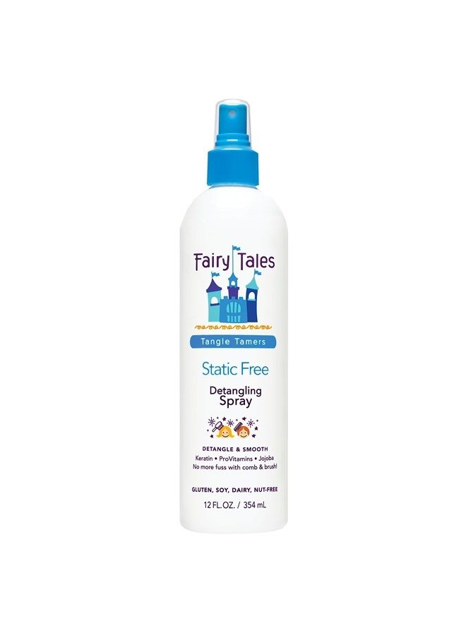 Tangle Tamer Detangling Spray for Kids - Ultra Moisturizing and  Anti Frizz Protection  - Paraben Free, Sulfate Free - 12 Oz