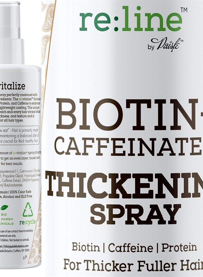 Biotin Volumizing Spray for Hair thickening Spray Natural Biotin Spray for Hair Thickener for Fine Hair Texture Spray for Hair Volumizer for Fine Hair Hair Growth Products (Re:vitalize Spray)