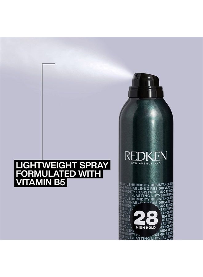 Redken Control Hairspray 28 | Extra High-Hold Hair Spray | Flake-Free, Quick-Drying Finish | Long-Lasting Frizz Protection | Humidity Resistance | 24 Hour Style Control | For All Hair Types | 10.5 Oz