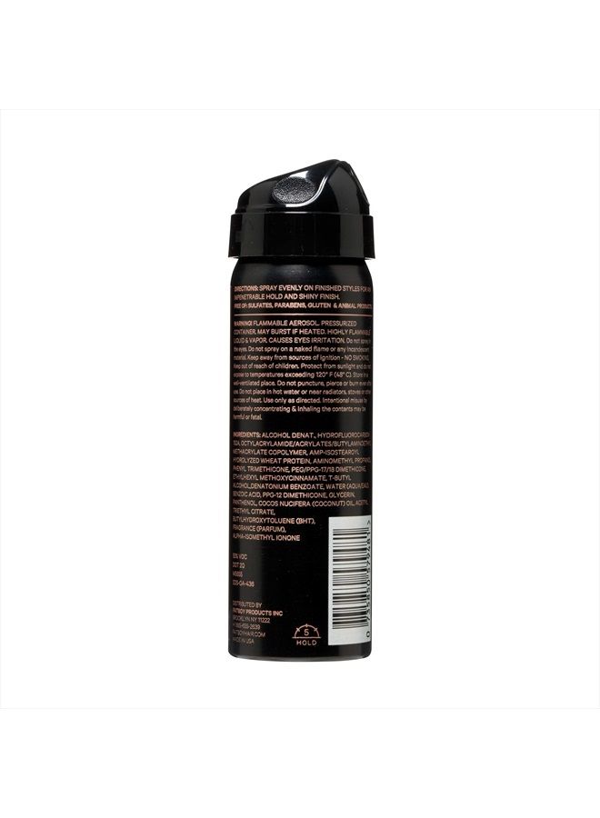 Moldable Lacquer Strong Hold Hairspray for High Impact Styles, Shiny Finish, 1.5 oz