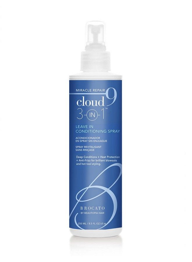 Cloud 9 Miracle Repair 3In1 Heat Protectant And Leavein Conditioning Spray 8.5 Oz | For Brilliant Blowouts And Antifrizz Hair | Restore Shine And Strengthening For All Hair Types