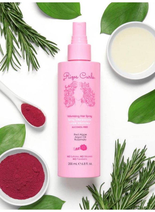 New Alcoholfree Volumizing Hair Spray For Curly Hair Sulfatefree Frizzfree With Red Algae Longlasting Flexible Hold Spray Parabenfree Siliconefree Vegan And Crueltyfree