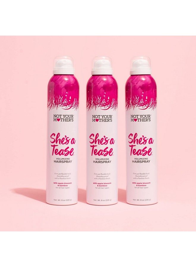 She A Tease Hairspray (3Pack) 8 Oz Volumizing Hairspray Firm Yet Flexible Hold Instantly Volumizes