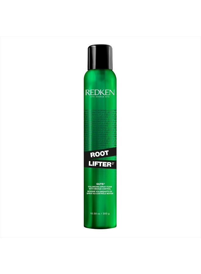 Redken Root Lifter Volumizing Spray Foam | For All Hair Types | Provides Body, Volume & Anti-Frizz Protection | Medium Control | 10.58 Oz