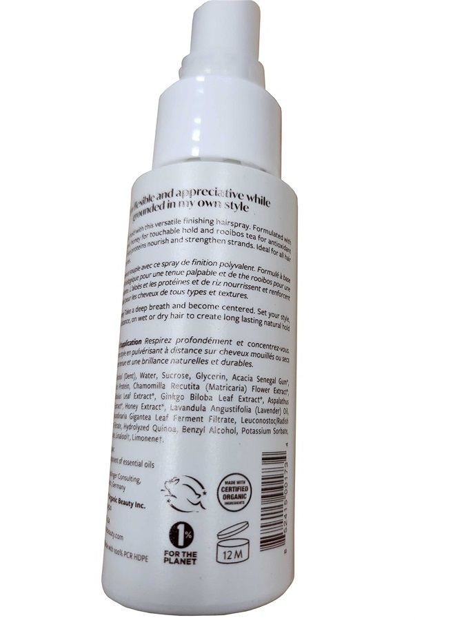 Organic Beauty - Natural I Create Finish Finishing Spray | Non-Toxic, Cruelty-Free, Clean Haircare (2 fl oz)