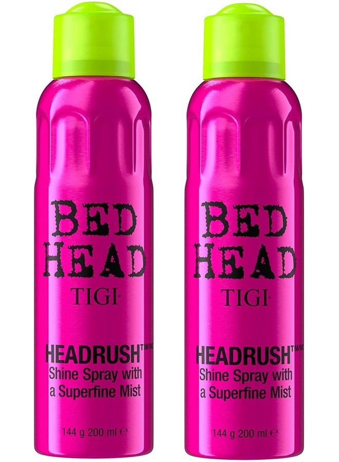 Unisex Bed Head Headrush Shine Mist Hair Spray, 5.3 Ounce (Pack of 2)