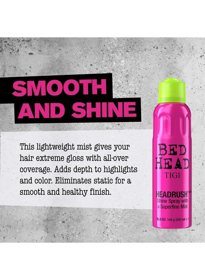 Unisex Bed Head Headrush Shine Mist Hair Spray, 5.3 Ounce (Pack of 2)