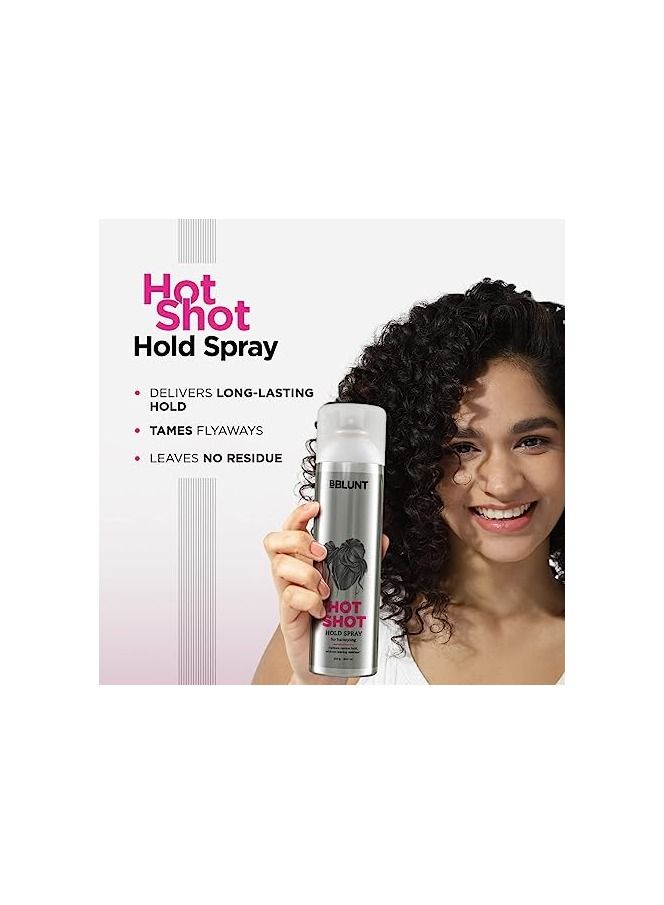 BBLUNT Hot Shot Hold Spray for Instant and Firm Hold