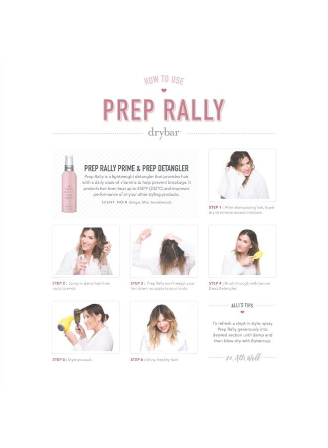 Prep Rally Prime and Prep Detangler, Noir Scent | Great for Detangling Hair (5 fl. oz.)