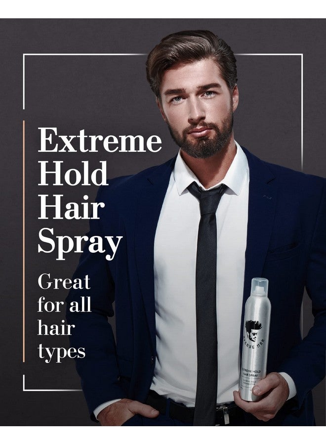 Venue Man Extreme Hold Hairspray (9.0 Oz) Hair Products For Men Extra Firm Hold Hairspray Contains Natural Extracts New And Improved Formula Parabenfree Hair Spray For Men