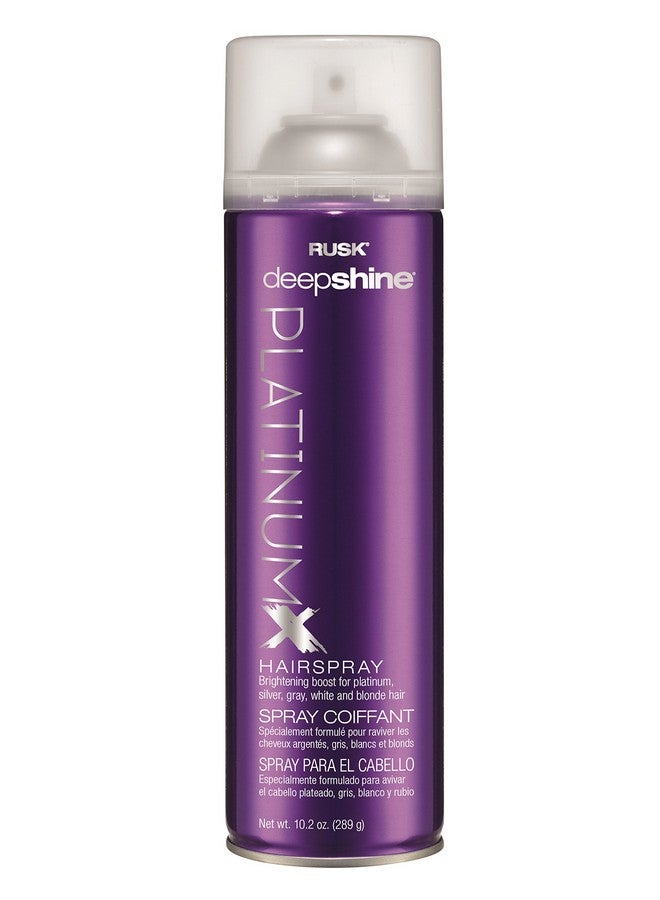 Usk Deepshine Platinumx Hairspray 10.2 Oz Nonstick Fastdrying Finishing Spray Allday Humidity Resistance Provides Strong Hold Shape And Body For A Shiny Look