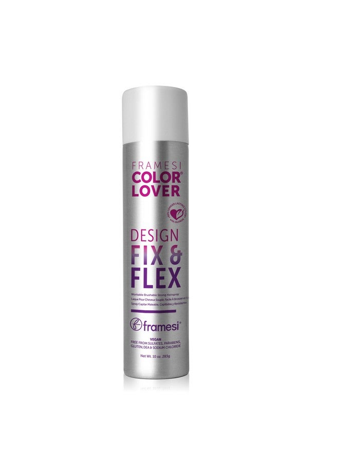 Ramesi Color Lover Design Fix & Flex Strong Hold Hairspray 10 Oz Workable And Brushable Hair Spray