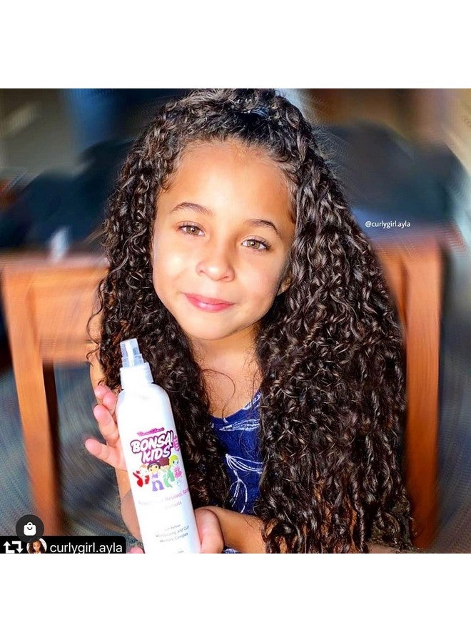 Kids & Toddlers Curl Spray 8Oz Fl. Oz. ; Tear Free Kids Toddlers Biracial Hair ; Restores Curls All Day Bounce And Hold